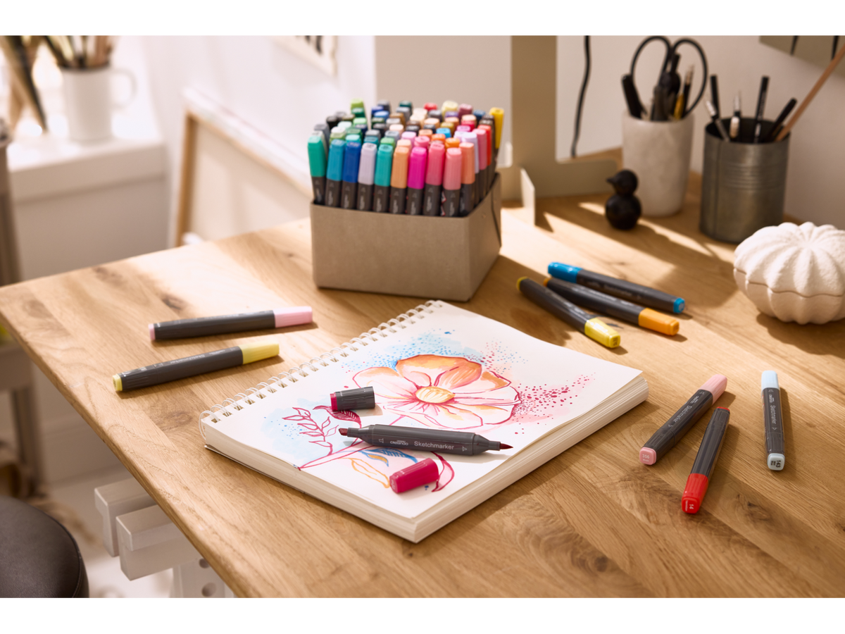 Set XXL de marqueurs à dessin, 80 pièces