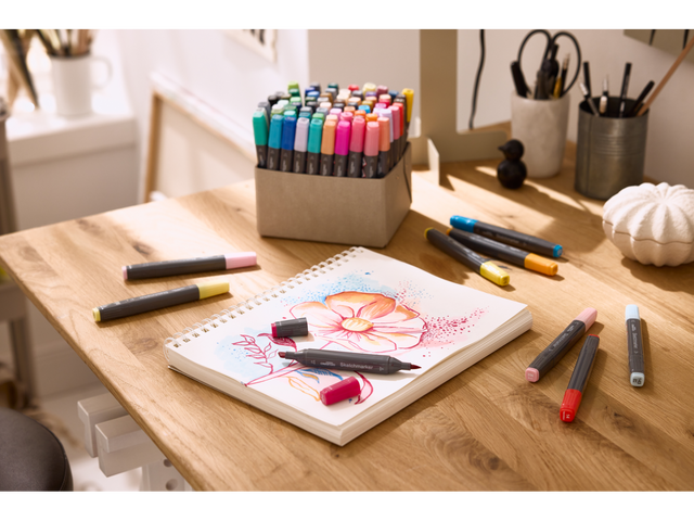 Set XXL de marqueurs à dessin, 80 pièces