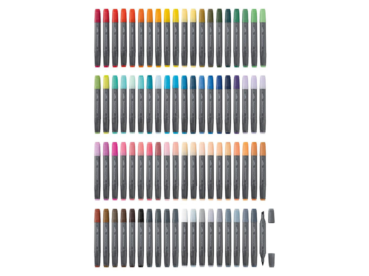 Set XXL de marqueurs à dessin, 80 pièces