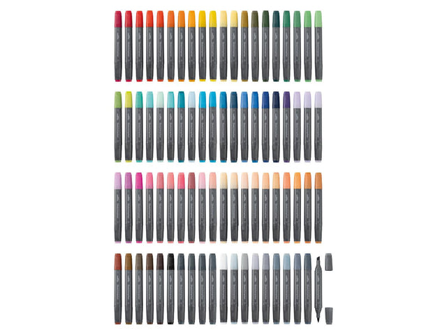 Set XXL de marqueurs à dessin, 80 pièces