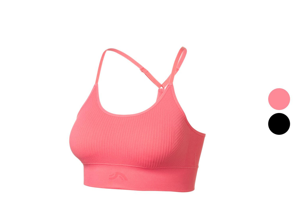 Brassière de sport côtelée femme