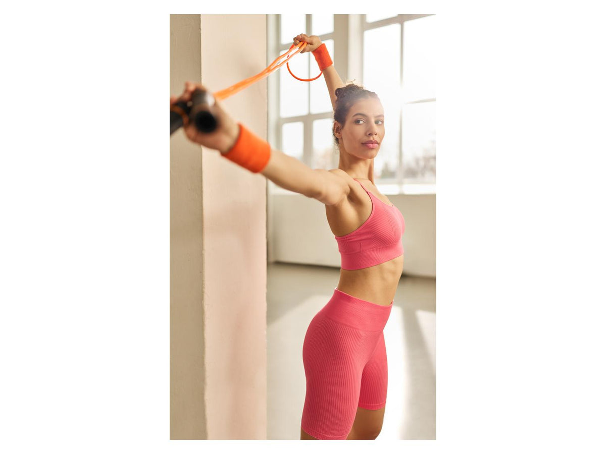 Brassière de sport côtelée femme