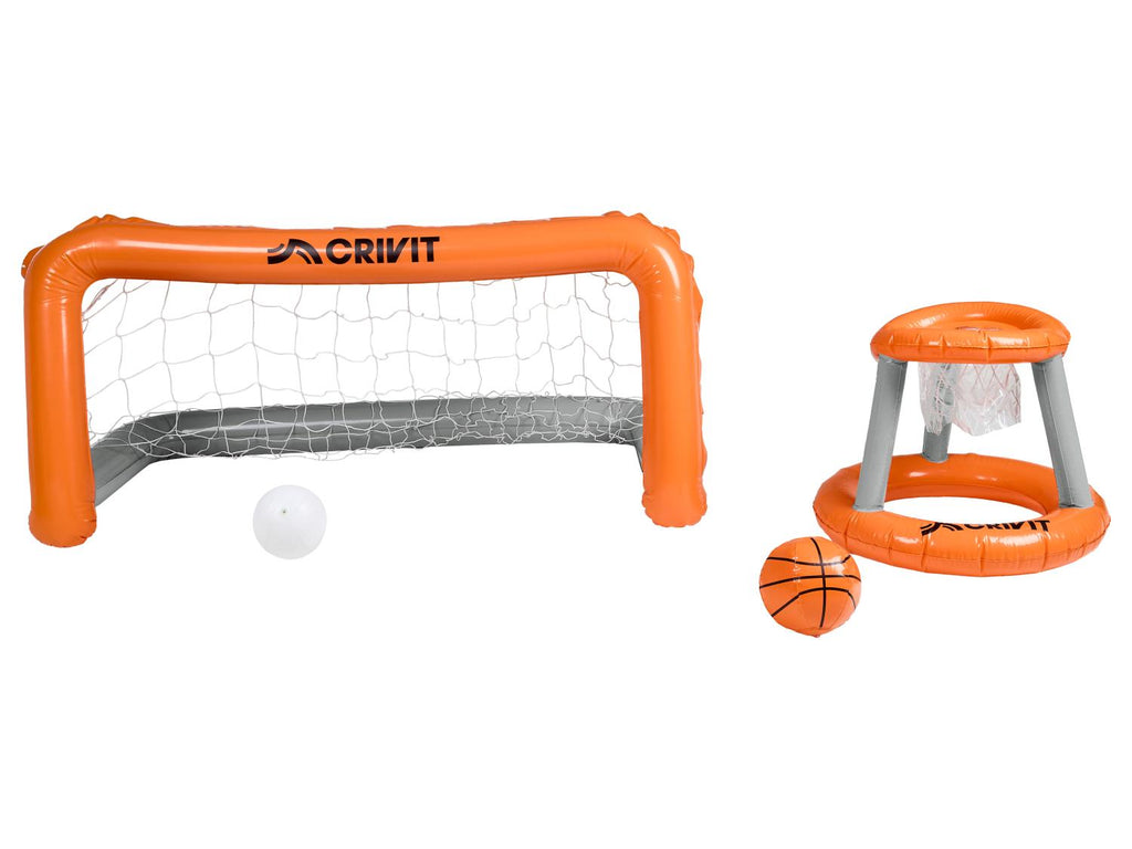 Filet d’aqua volley gonflable ou set de but et panier gonflables