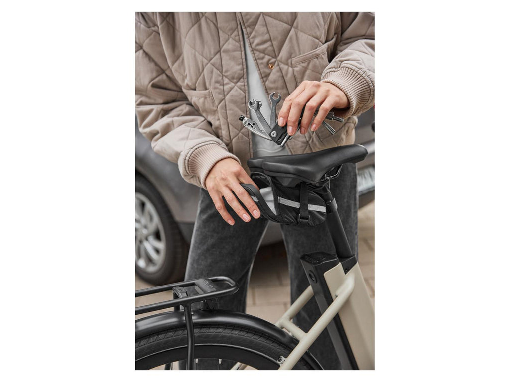 Outil multifonction pour vélo, sacoche de selle avec outils ou mini-pompe à manomètre