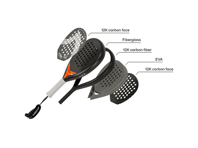 Raquette de padel 12K Carbon PRO - Stefanie Graf