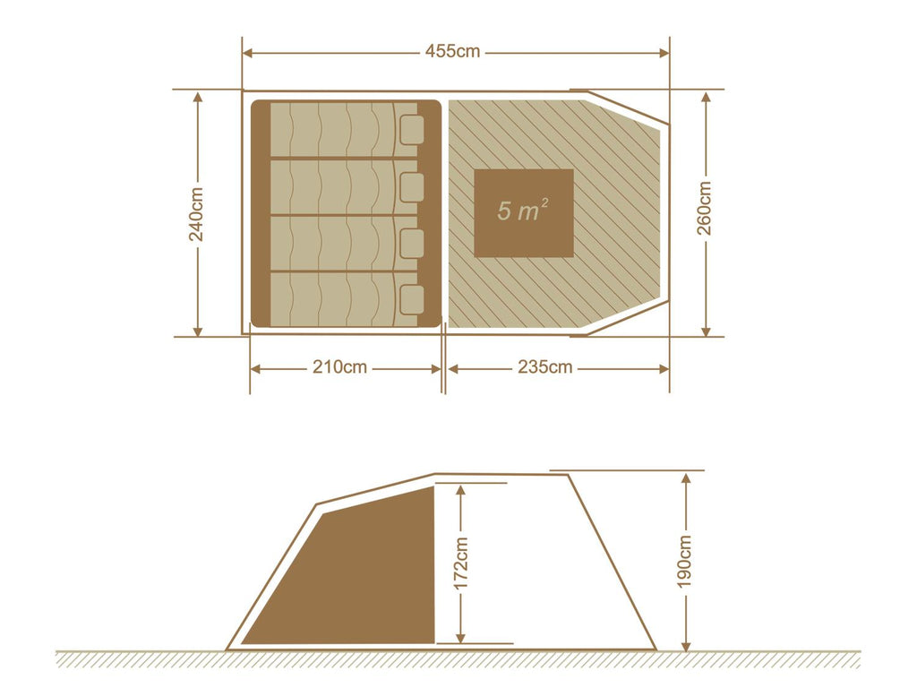 Tente familiale – pour 4 personnes