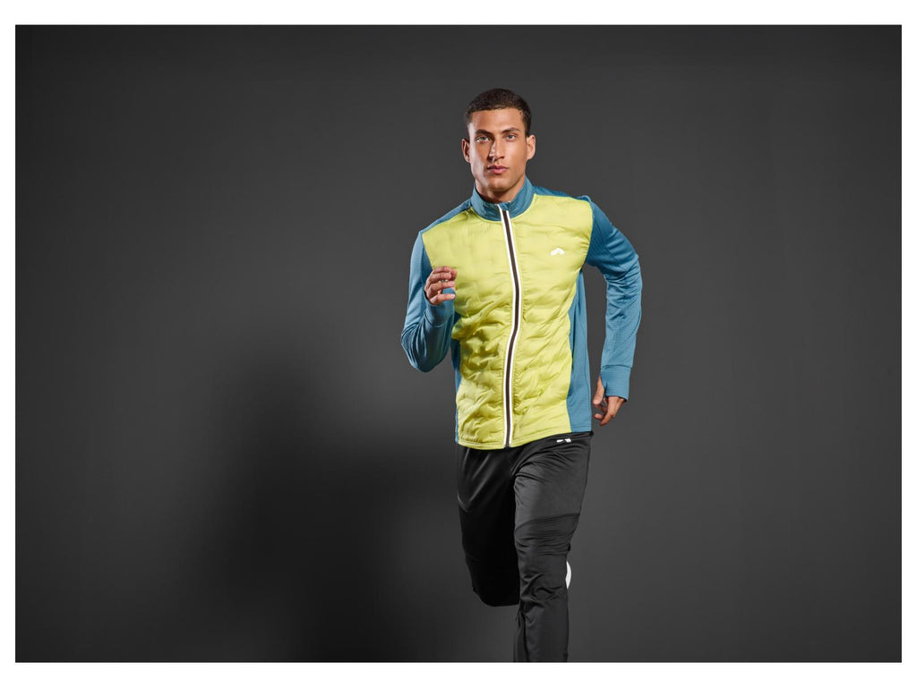 Veste hybride thermique pour hommes avec doublure polaire