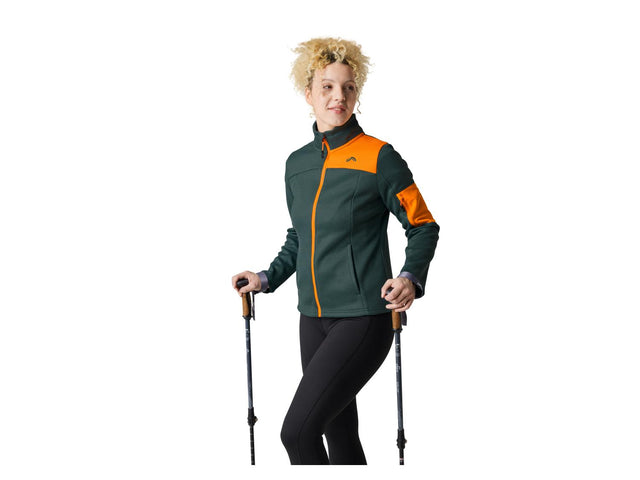 Veste polaire femme en maille, poches latérales