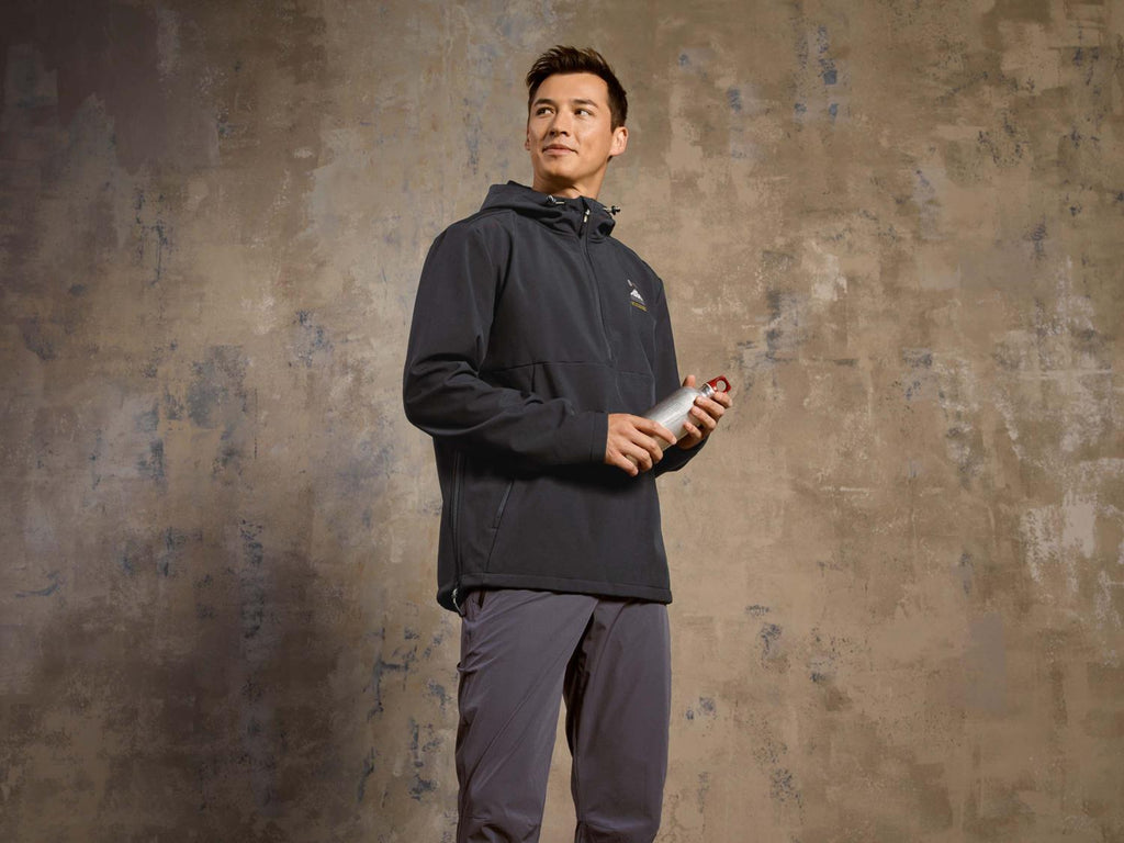 Veste softshell pour homme, matière supérieure déperlante