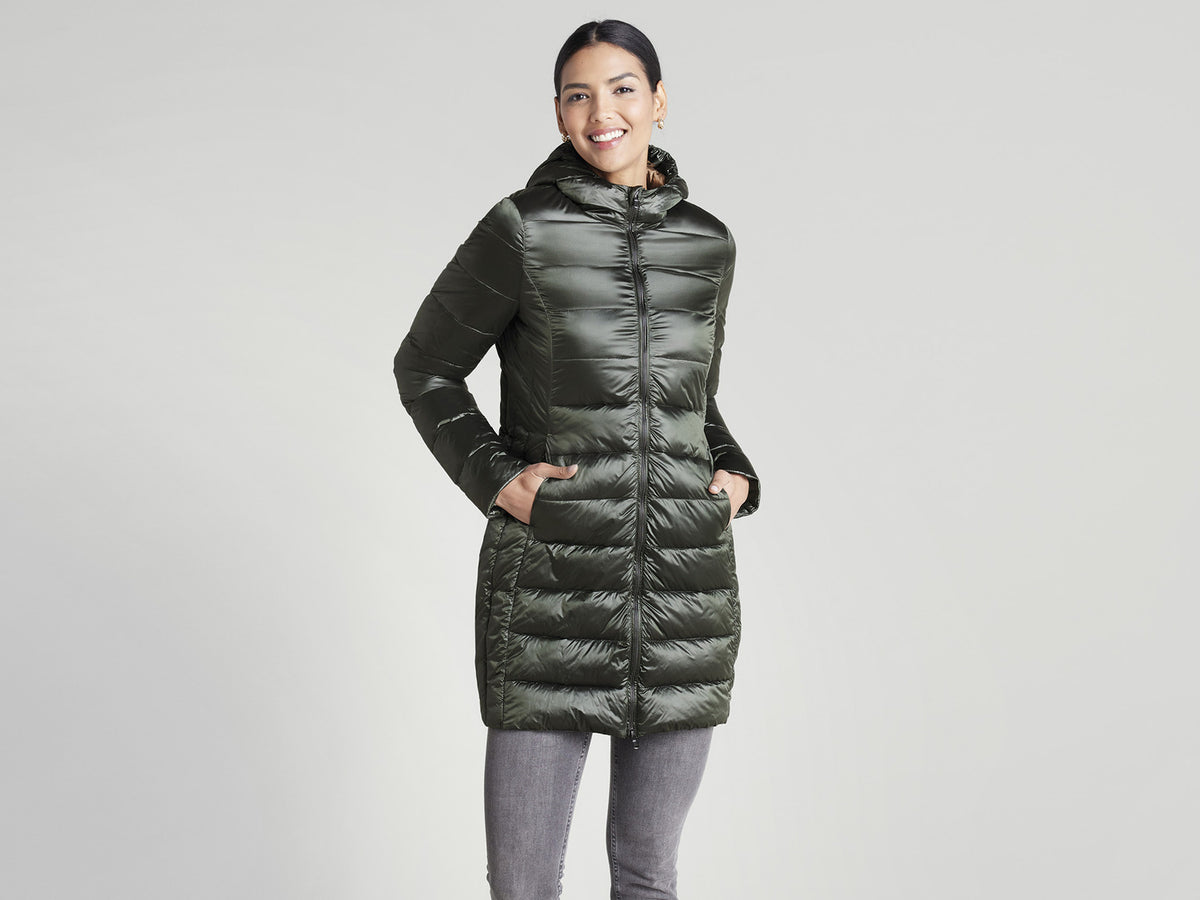 Doudoune longue légère femme