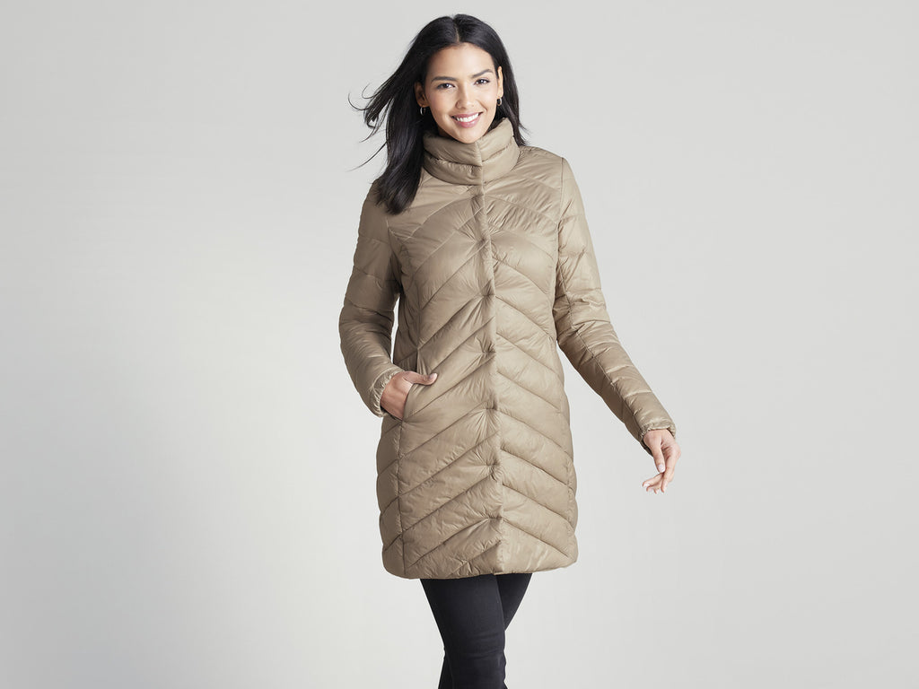 Doudoune longue légère femme