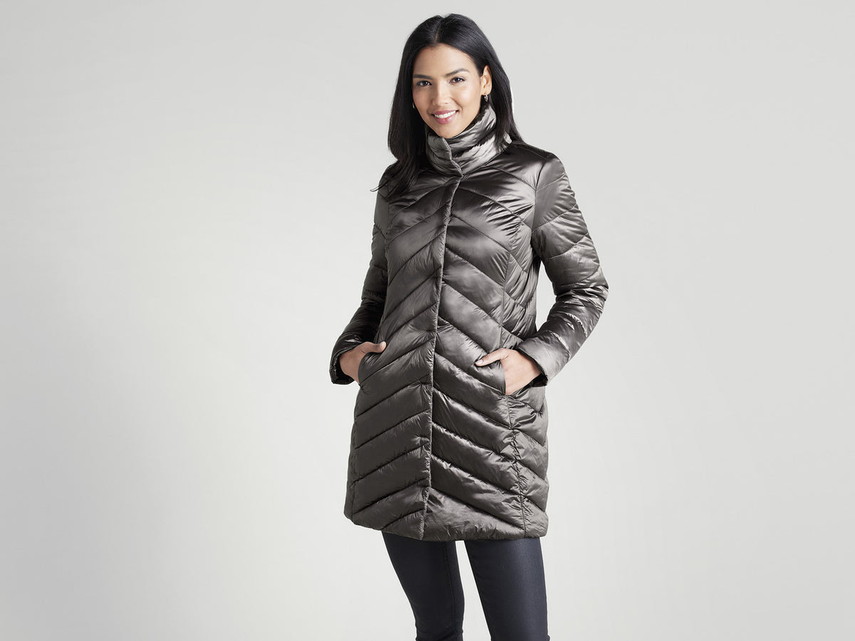 Doudoune longue légère femme