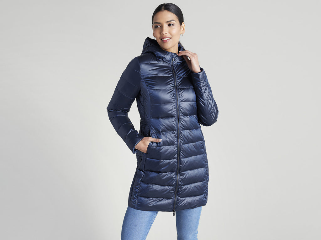 Doudoune longue légère femme