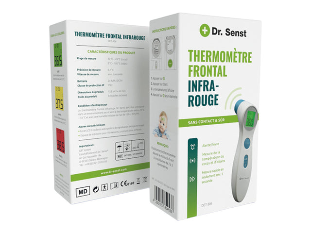 Thermomètre frontal 2en1