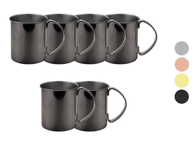 Set de tasses Moscow Mule en acier inoxydable
