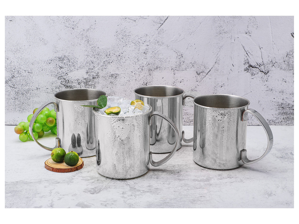 Set de tasses Moscow Mule en acier inoxydable
