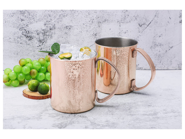 Set de tasses Moscow Mule en acier inoxydable