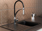 Robinet d'évier cuisine avec douche à vaisselle et tuyau interchangeable
