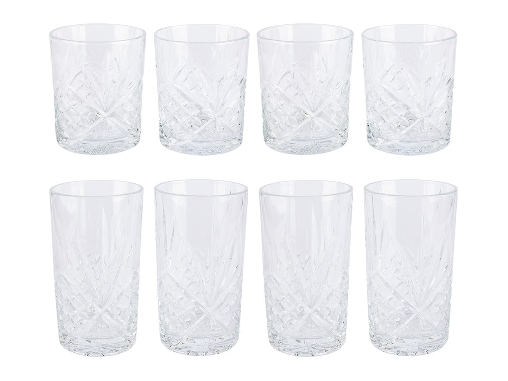Lot de 4 verres à long drink ou à whisky