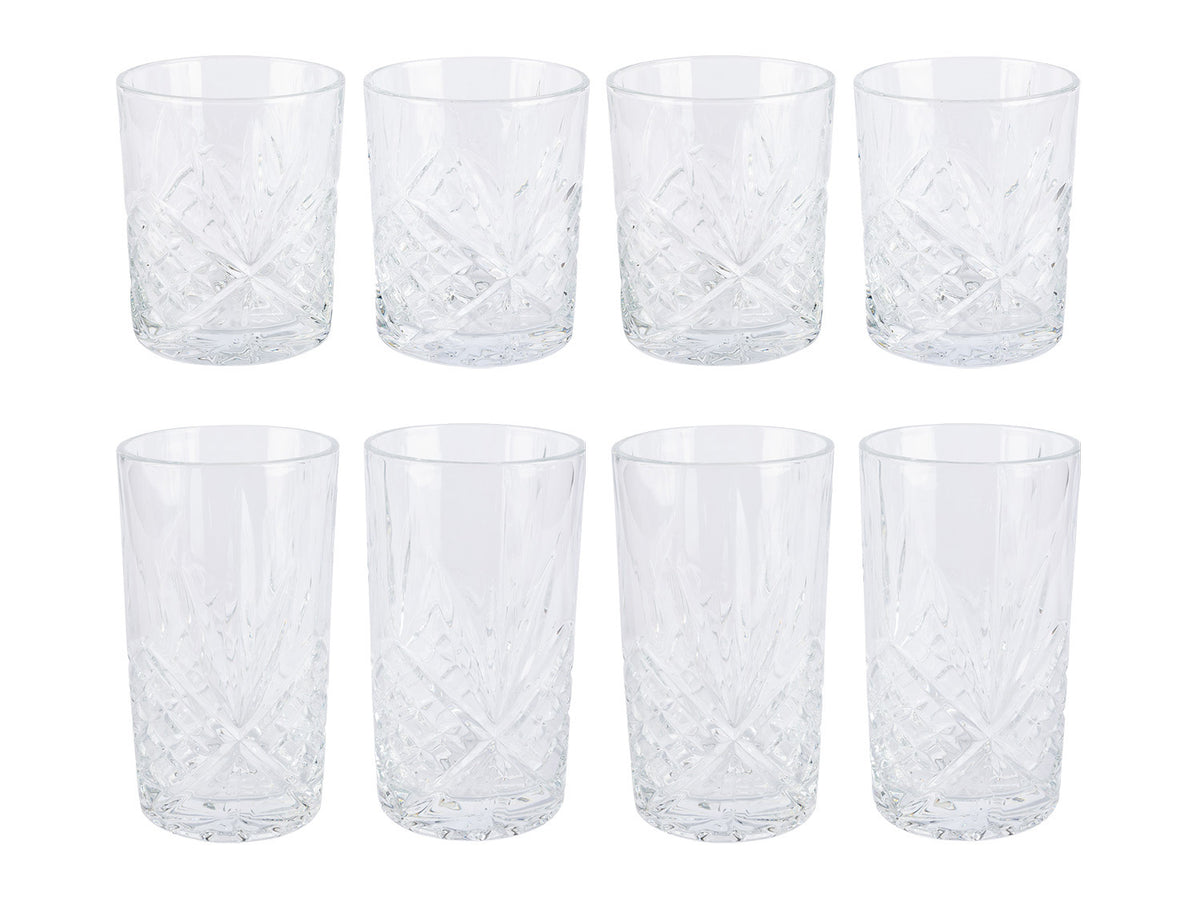 Lot de 4 verres à long drink ou à whisky