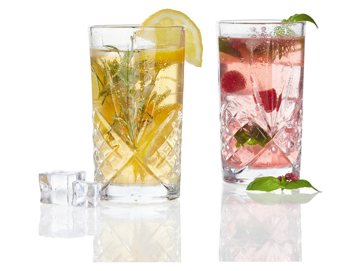 Lot de 4 verres à long drink ou à whisky