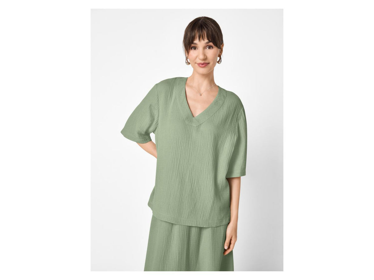 Blouse en mousseline pour femme