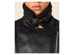 Blouson motard femme