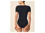 Body à manches courtes effet sculptant femme