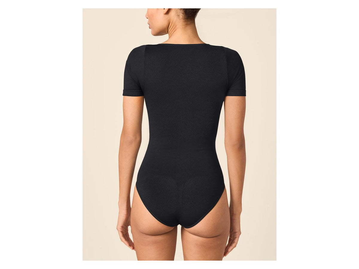 Body à manches courtes effet sculptant femme