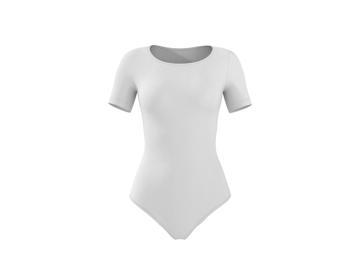 Body à manches courtes effet sculptant femme