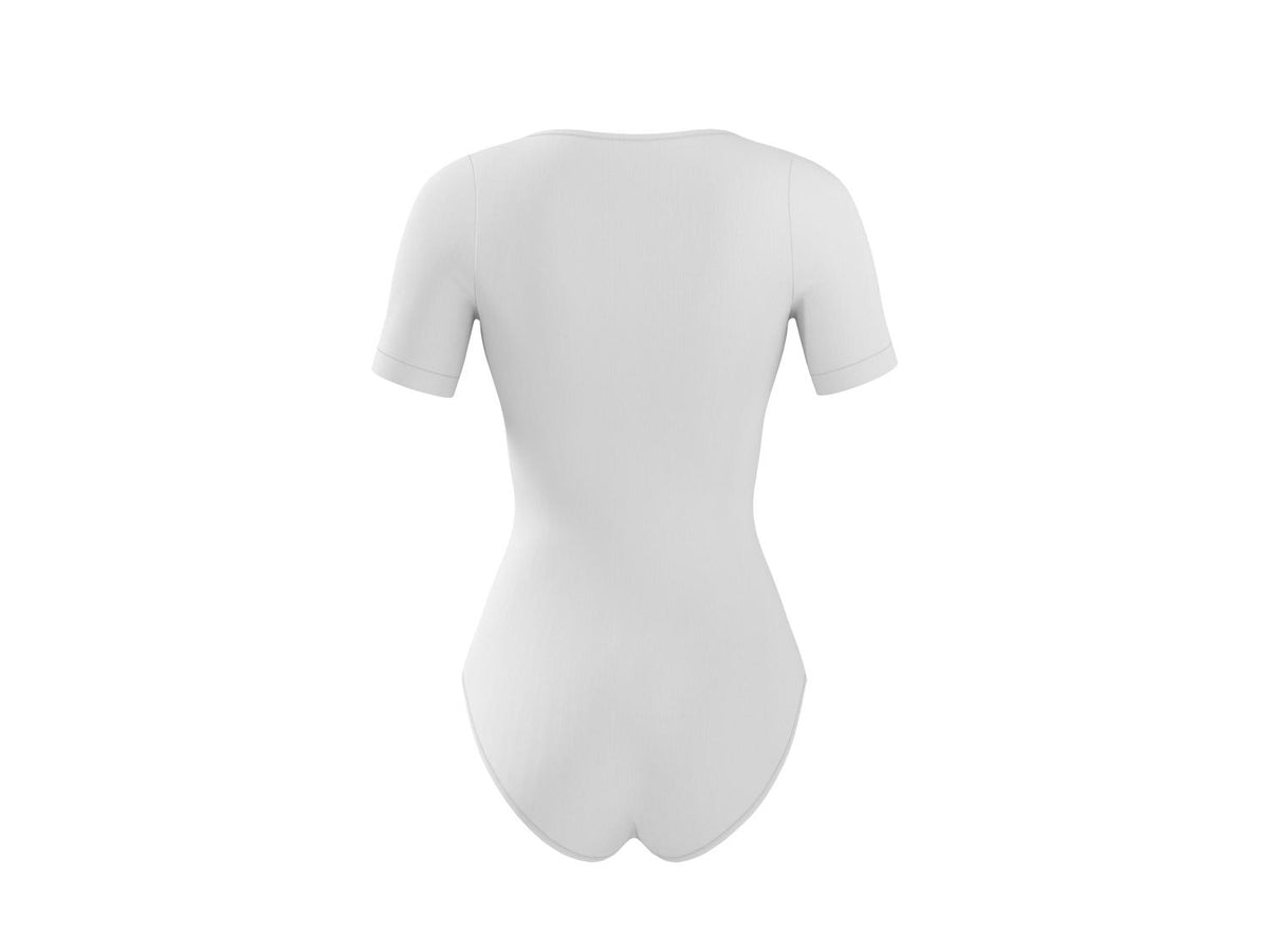 Body à manches courtes effet sculptant femme