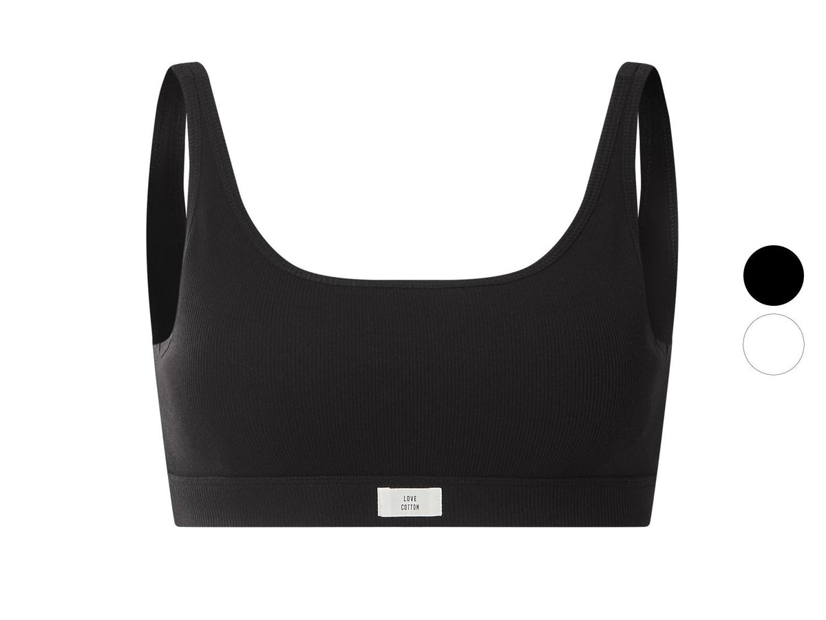 Brassière côtelée femme