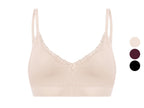 Bustier côtelé pour femme avec dentelle