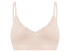 Bustier côtelé pour femme avec dentelle