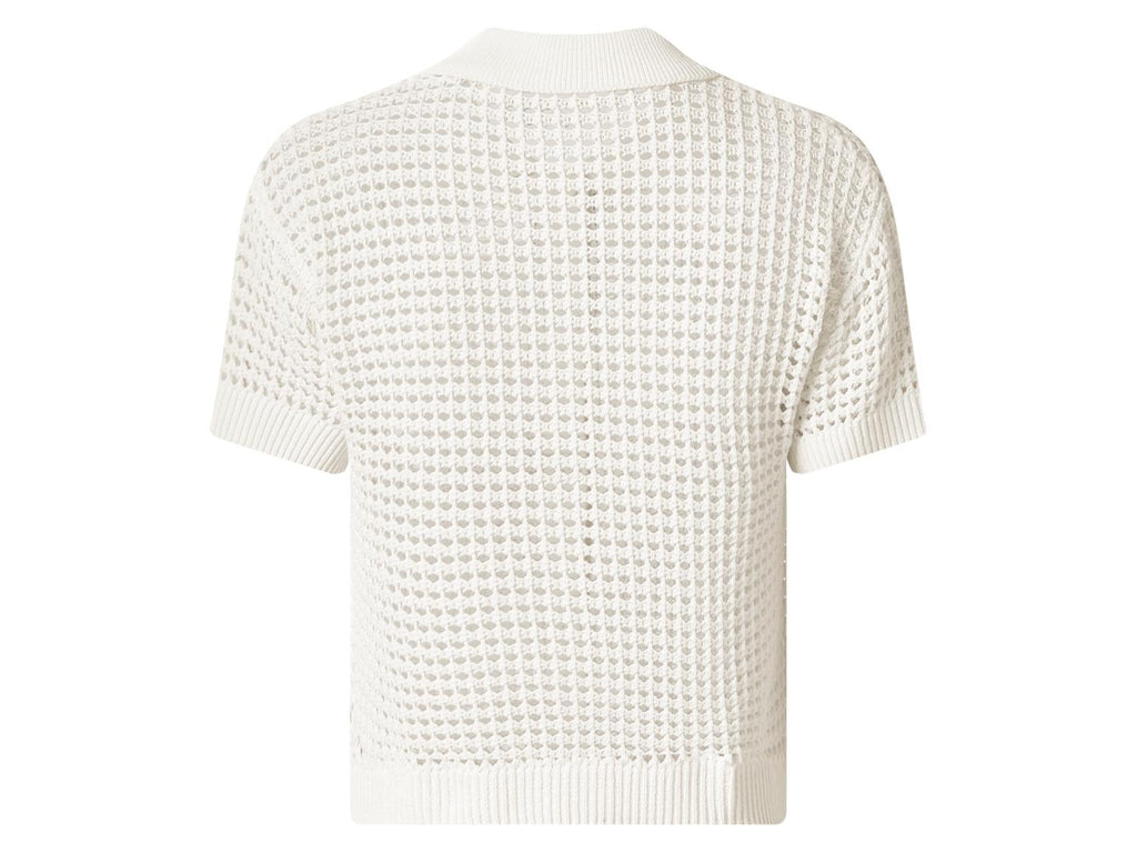Cardigan en maille ajourée femme