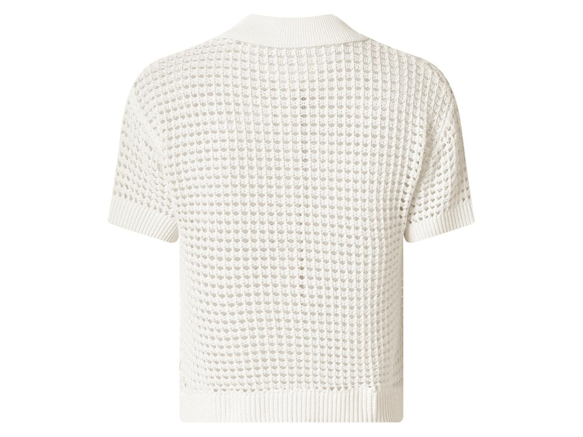 Cardigan en maille ajourée femme