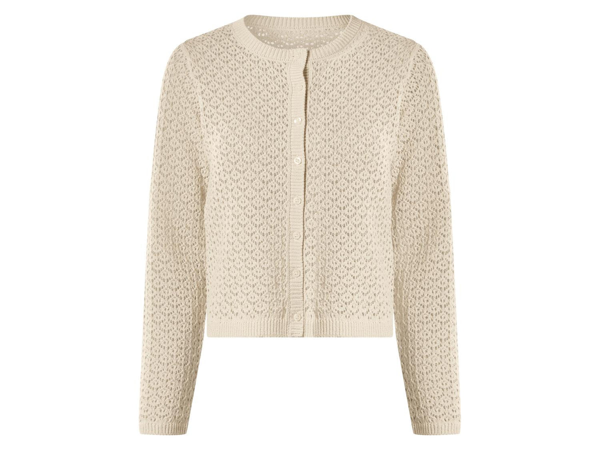 Cardigan en maille ajourée femme