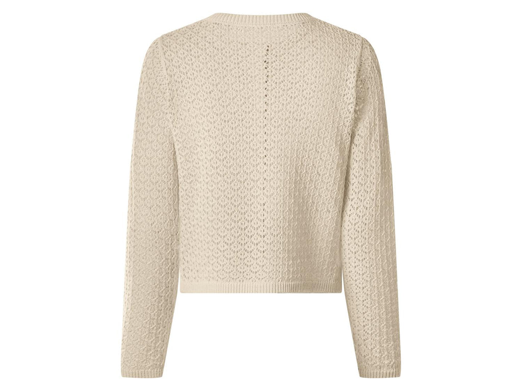 Cardigan en maille ajourée femme