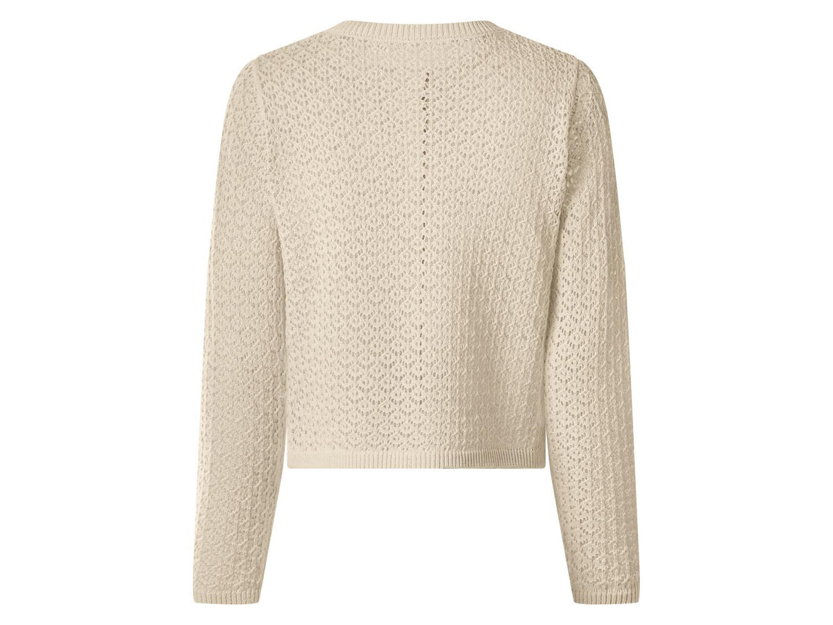 Cardigan en maille ajourée femme