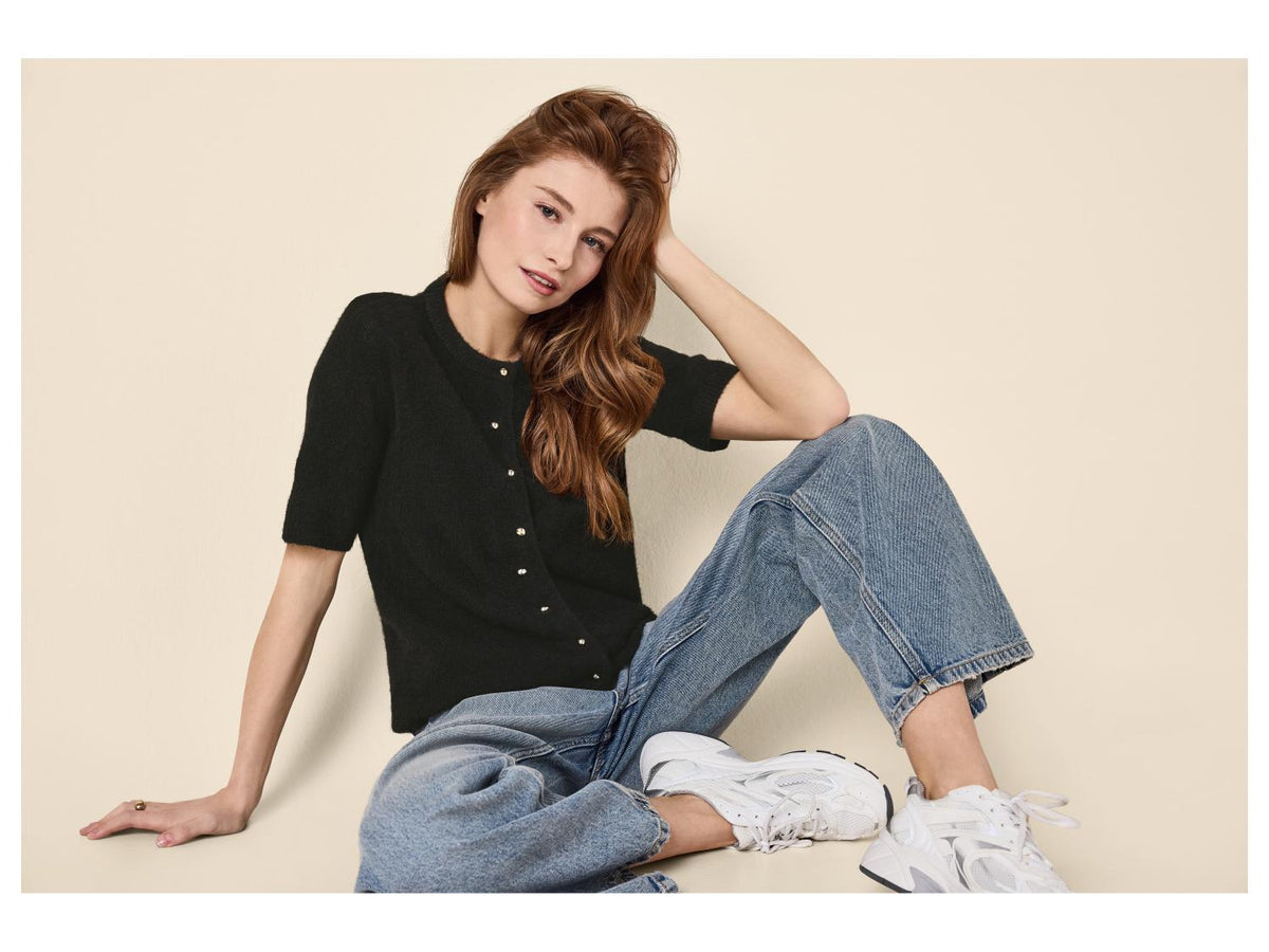 Cardigan en maille fine femme