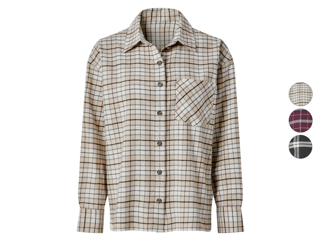 Chemise en flanelle oversize femme