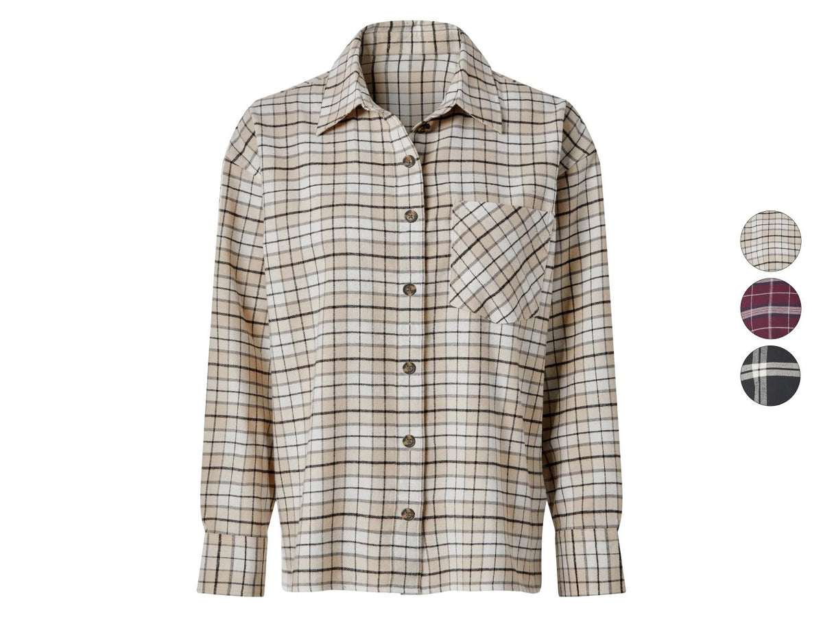 Chemise en flanelle oversize femme