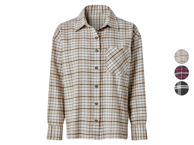 Chemise en flanelle oversize femme