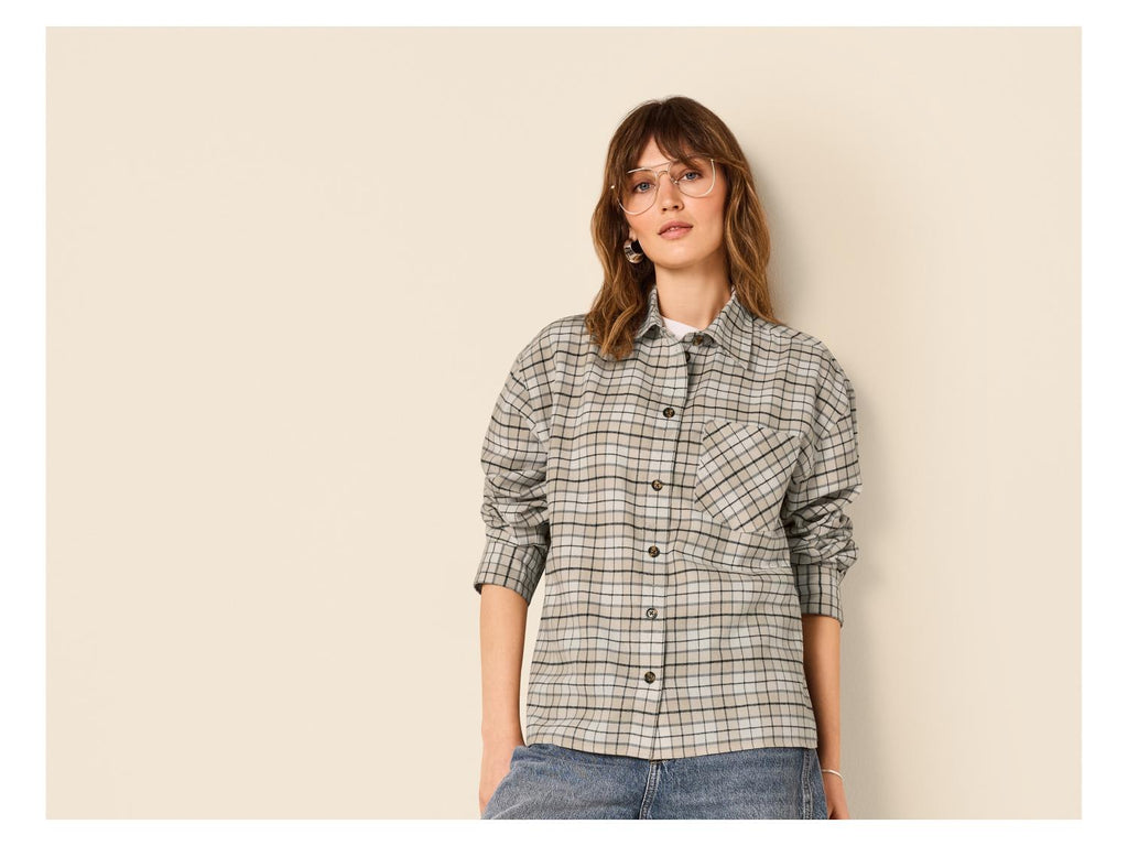 Chemise en flanelle oversize femme