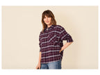 Chemise en flanelle oversize femme