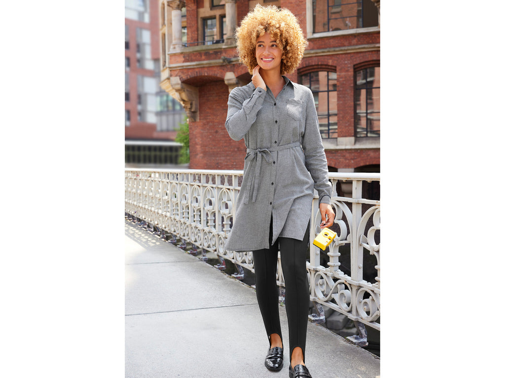 Chemise longue en flanelle femme
