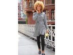 Chemise longue en flanelle femme