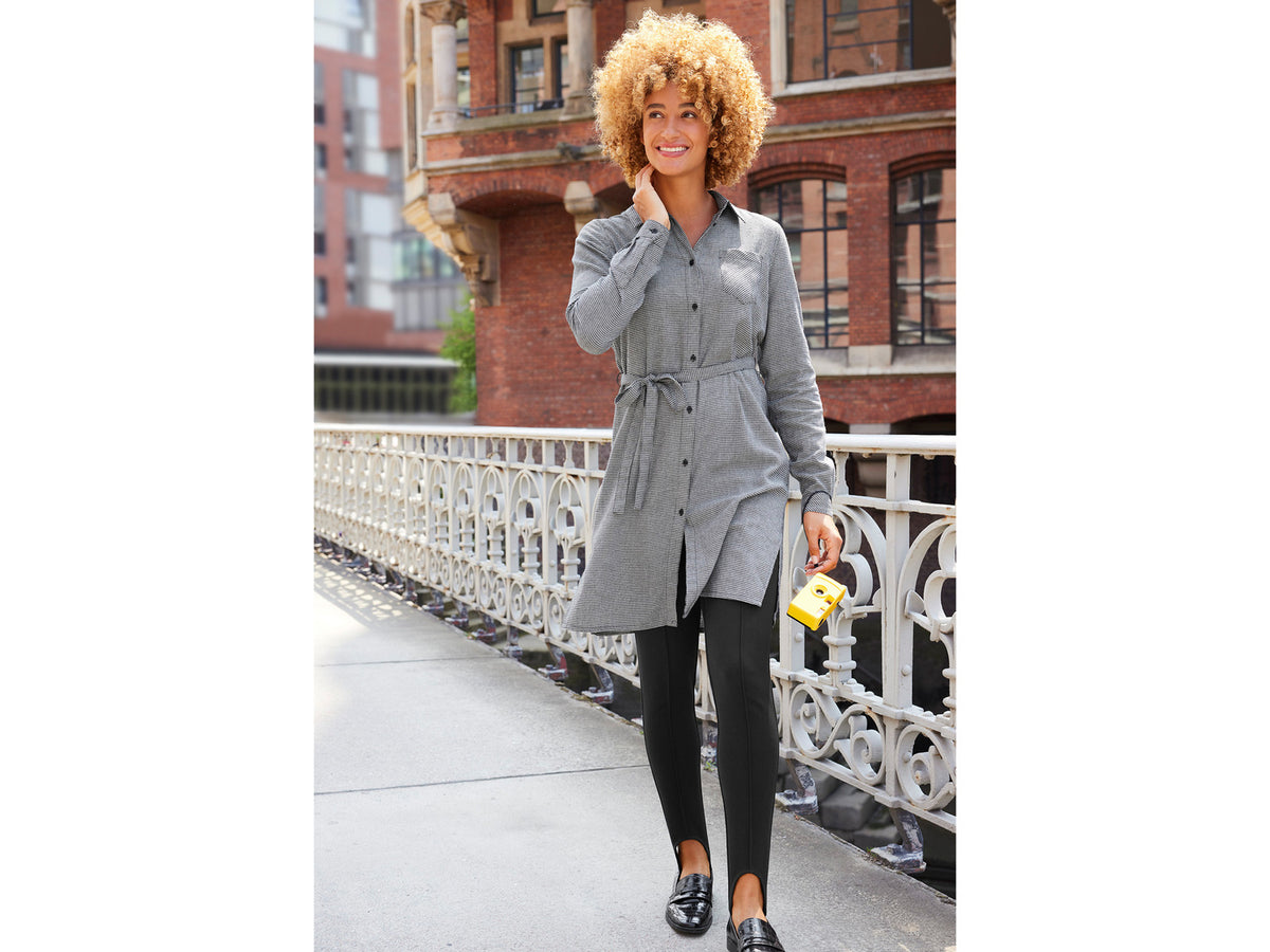 Chemise longue en flanelle femme