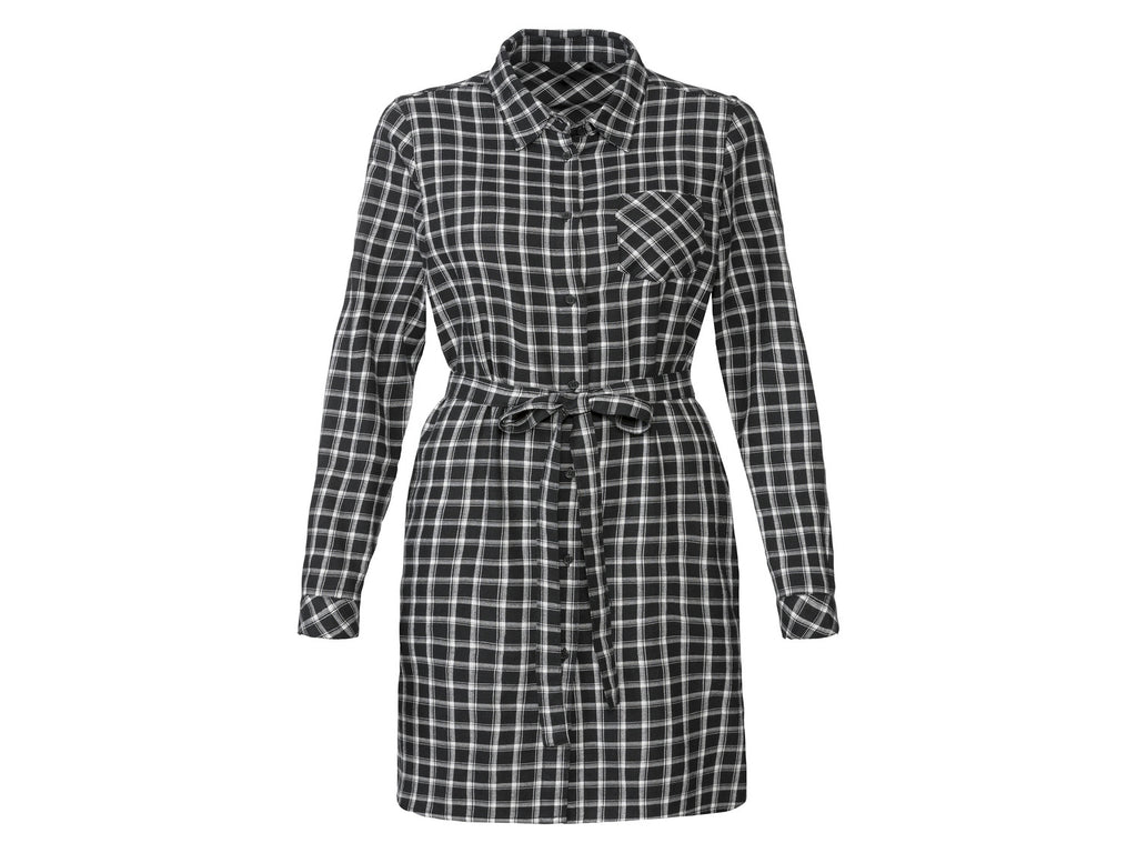 Chemise longue en flanelle femme