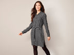 Chemise longue en flanelle femme